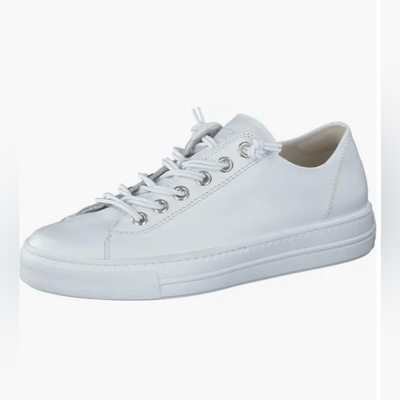 thumbnail image 2 of Paul Green Hadley Platform Womens Size Uk 8 Sneaker White Leather 2 of 10